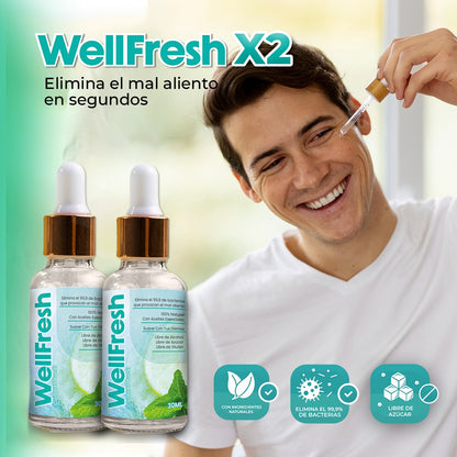 ¡PAGA 1 LLEVA 2 POR TIEMPO LIMITADO! 🧴 Wellfresh – Aliento Fresco, Confianza Renovada