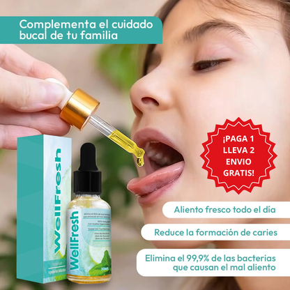 ¡PAGA 1 LLEVA 2 POR TIEMPO LIMITADO! 🧴 Wellfresh – Aliento Fresco, Confianza Renovada